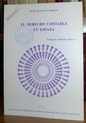 Seller image for EL DERECHO CONTABLE EN ESPAA for sale by Fbula Libros (Librera Jimnez-Bravo)