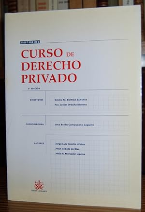 Image du vendeur pour CURSO DE DERECHO PRIVADO mis en vente par Fbula Libros (Librera Jimnez-Bravo)