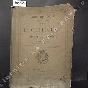 Seller image for Notice historique et topographique sur la ville de La Guillotire. Projet d'embellissement for sale by Librairie-Bouquinerie Le Pre Pnard