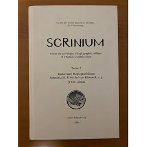 Seller image for Scrinium. T. 2: Universum Hagiographicum. Pamyati o. Mishelya van Esbruka, O.I. 1934-2003 for sale by ISIA Media Verlag UG | Bukinist