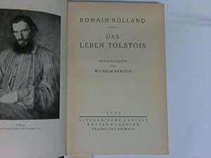 Seller image for Das Leben Tolstois. Hrsg. von Wilhelm Herzog. for sale by JLG_livres anciens et modernes