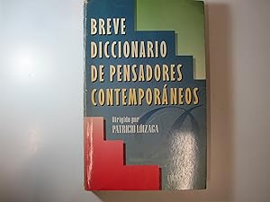 Immagine del venditore per BREVE DICCIONARIO DE PENSADORES CONTEMPORNEOS venduto da Costa LLibreter