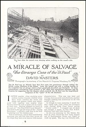 Seller image for The Strange Case of the St Paul, an Alantic Liner : a miracle of salvage. An uncommon original article from the Wide World Magazine, 1924. for sale by Cosmo Books
