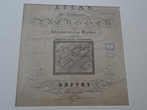 Deckblatt des Atlas des Königreichs Preussen siebenundzwanzig Blättern, Erfurt Verlag der Mülleri...