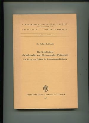 Die Schallplatte als kulturelles und ökonomisches Phänomen. Ein Beitrag zum Problem der Kunstkomm...