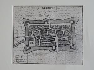 Bild des Verkufers fr Krempa Gesamtansicht Ansicht Stadtplan Kupferstich Zeiller engraving zum Verkauf von Antiquariat Buchseite