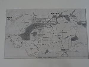 Danewerk, Karte es Danewers nach Baudissin