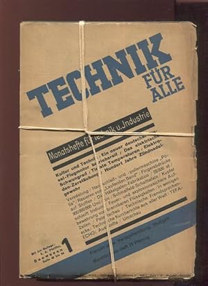 Technik für Alle. 12 Monatshefte für Technik und Industrie. 27 Jahrgang 1936 / 1937.