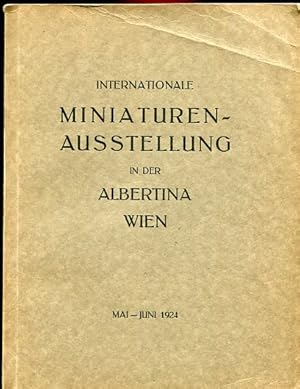 Katalog der internationalen Miniaturen-Austellung in der Albertina 1924.