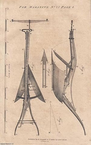 Immagine del venditore per Plan and Profile of a Plough that will turn the Furrow to either side, intending for Ploughing along the Sides of Steep Hills. An original essay from The Farmer's Magazine, 1806. No author is given for this article. venduto da Cosmo Books
