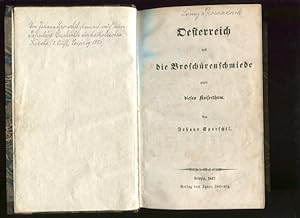 Bild des Verkufers fr Oesterreich und die Broschrenschmiede gegen dieses Kaiserthum. zum Verkauf von Antiquariat Buchseite