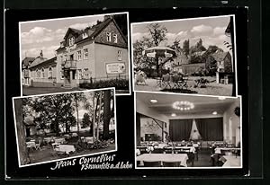 Ansichtskarte Braunfels a.d. Lahn, Hotel Haus Cornelius mit Räumlichkeiten