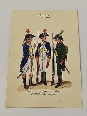 Bild des Verkufers fr Uniformenkunde - Schweiz : Helvetische Legion. Jahr 1798 - 1803 zum Verkauf von BcherBirne