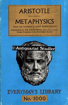 Aristotle s Mathaphysics. Edited and translated by John Warrington. Introduction by Sir David Ros...