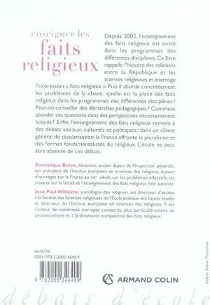 Bild des Verkufers fr Enseigner les faits religieux zum Verkauf von Chapitre.com : livres et presse ancienne