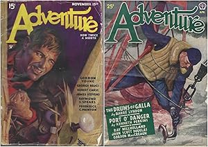 Image du vendeur pour ADVENTURE" 2-Volumes: 1934 Vol. 89 # 06 November 15 / 1945 Vol. 112 # 06 April mis en vente par John McCormick