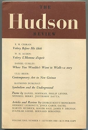 Bild des Verkufers fr The Hudson Review - Volume XXII, Number 3, Autumn 1969 zum Verkauf von Between the Covers-Rare Books, Inc. ABAA