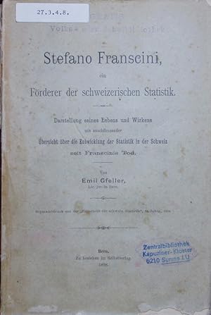 Stefano Franscini, ein Förderer der schweizerischen Statistik.