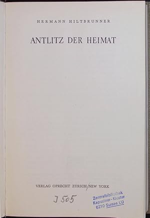 Imagen del vendedor de Antlitz der Heimat. a la venta por Antiquariat Bookfarm