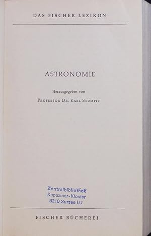 Bild des Verkufers fr Astronomie. zum Verkauf von Antiquariat Bookfarm