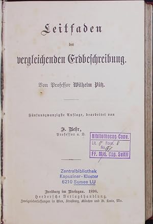 Bild des Verkufers fr Leitfaden der vergleichenden Erdbeschreibung. Ed. 25. zum Verkauf von Antiquariat Bookfarm