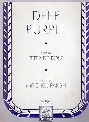 Image du vendeur pour Deep Purple mis en vente par The Sun Also Rises