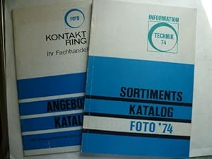 Foto-Optik 1974. Sortimentskatalog. Dazu Angebotskatalog des Speziallagers für Foto im Technik-Gr...