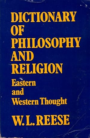 Imagen del vendedor de Dictionary of Philosophy and Religion: Eastern and Western Thought a la venta por Clausen Books, RMABA