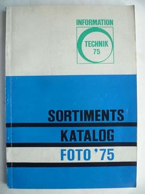 Foto-Optik 1975. Sortimentskatalog.