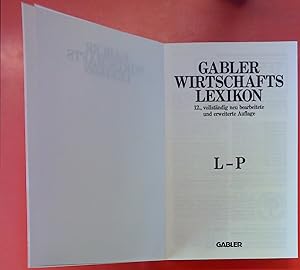 Bild des Verkufers fr Gabler-Wirtschaftslexikon Band 4: L-P. Zwlfte, vollstndig neu bearbeitete und erweiterte Auflage zum Verkauf von biblion2