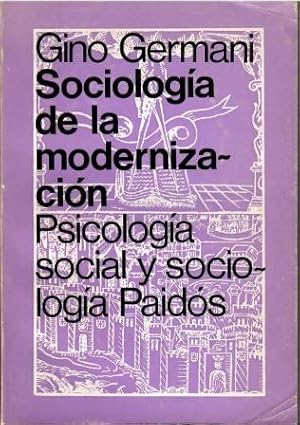 Imagen del vendedor de Sociologa de la modernizacin. Psicologa social y sociologa. a la venta por Librera Reciclaje