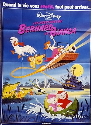 "LES AVENTURES DE BERNARD ET BIANCA (THE RESCUERS)" Dessin animé réalisé par Wolfgang REITHERMAN,...