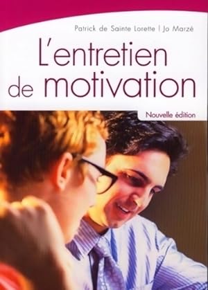 Image du vendeur pour L'entretien de motivation - Patrick De Sainte Lorette mis en vente par Book Hmisphres