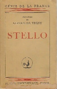 Image du vendeur pour Stello - Alfred De Vigny mis en vente par Book Hmisphres