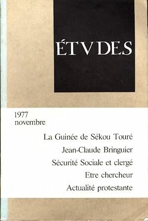 Etudes novembre 1977 - Collectif