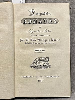Imagen del vendedor de ANTIGEDADES ROMANAS T. III. a la venta por Auca Llibres Antics / Yara Prez Jorques