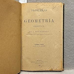 Image du vendeur pour PROBLEMAS DE GEOMETRA ANALTICA Primera Parte: Analtica de Dos Dimensiones y Problemas de Geometra Plana. mis en vente par Auca Llibres Antics / Yara Prez Jorques