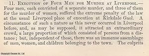 Seller image for Execution of Four Men for Murder at Kirkdale Gaol, Liverpool. An original article from The Annual Register for 1863. for sale by Cosmo Books