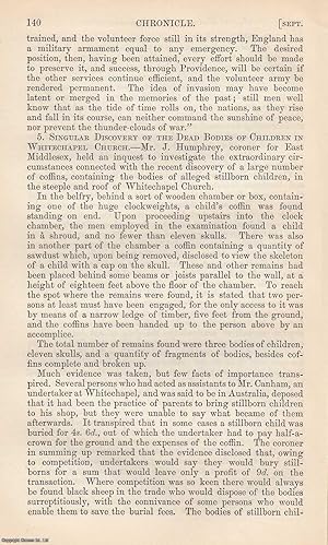 Seller image for Whitechapel Church, Discovery of 11 skulls, Dead Bodies of 3 Children, and other remains; Cornoner's Inquest. An original article from The Annual Register for 1863. for sale by Cosmo Books