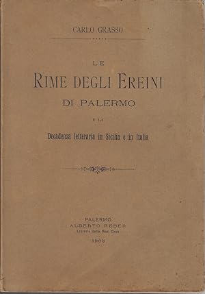 Le rime degli ereini di Palermo e la decadenza letteraria in Sicilia e in Italia