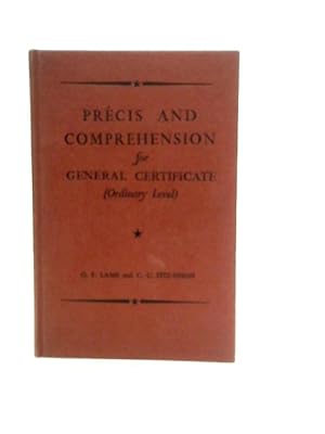 Immagine del venditore per Precis and Comprehension Certificate venduto da World of Rare Books