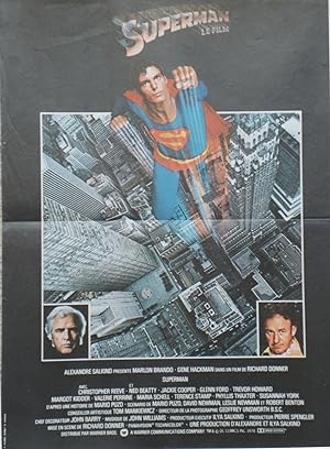 "SUPERMAN" Réalisé par Richard DONNER en 1978 avec Christopher REEVE, Marlon BRANDO, Gene HACKMAN...