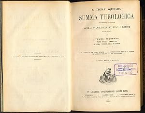 Summa Theologica. Diligenter Emendata Nicolai, Sylvii, Billuart, et C.-J. Drioux.