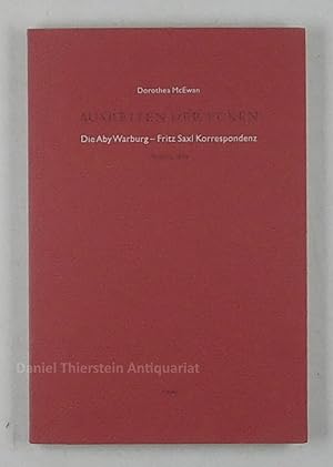 Bild des Verkufers fr Ausreiten der Ecken. Die Aby Warburg - Fritz Saxl Korrespondenz 1910 bis 1919. zum Verkauf von Daniel Thierstein