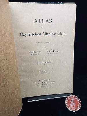 Bild des Verkufers fr Atlas fr die Bayerischen Mittelschulen. zum Verkauf von Antiquariat Hieronymus