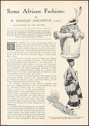 Bild des Verkufers fr Some African Fashions. An uncommon original article from the Wide World Magazine, 1917. zum Verkauf von Cosmo Books