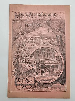McVicker's Theatre Playbill. Featuring Sarah Bernhardt in Cleopatra, October 1891.