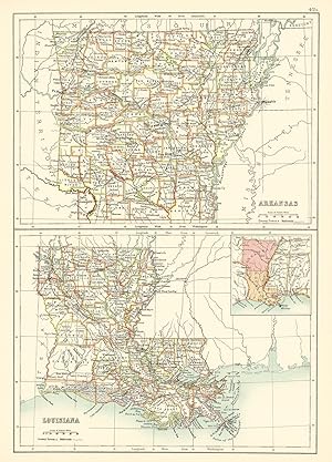Louisiana and Arkansas
