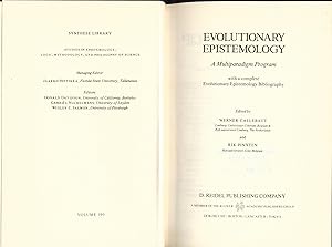 Bild des Verkufers fr Evolutionary Epistemology A Multiparadigm Program with a complete Evolutionary Epistemology Bibliography zum Verkauf von avelibro OHG