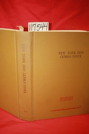 Bild des Verkufers fr New York 1820 Census Index zum Verkauf von Princeton Antiques Bookshop